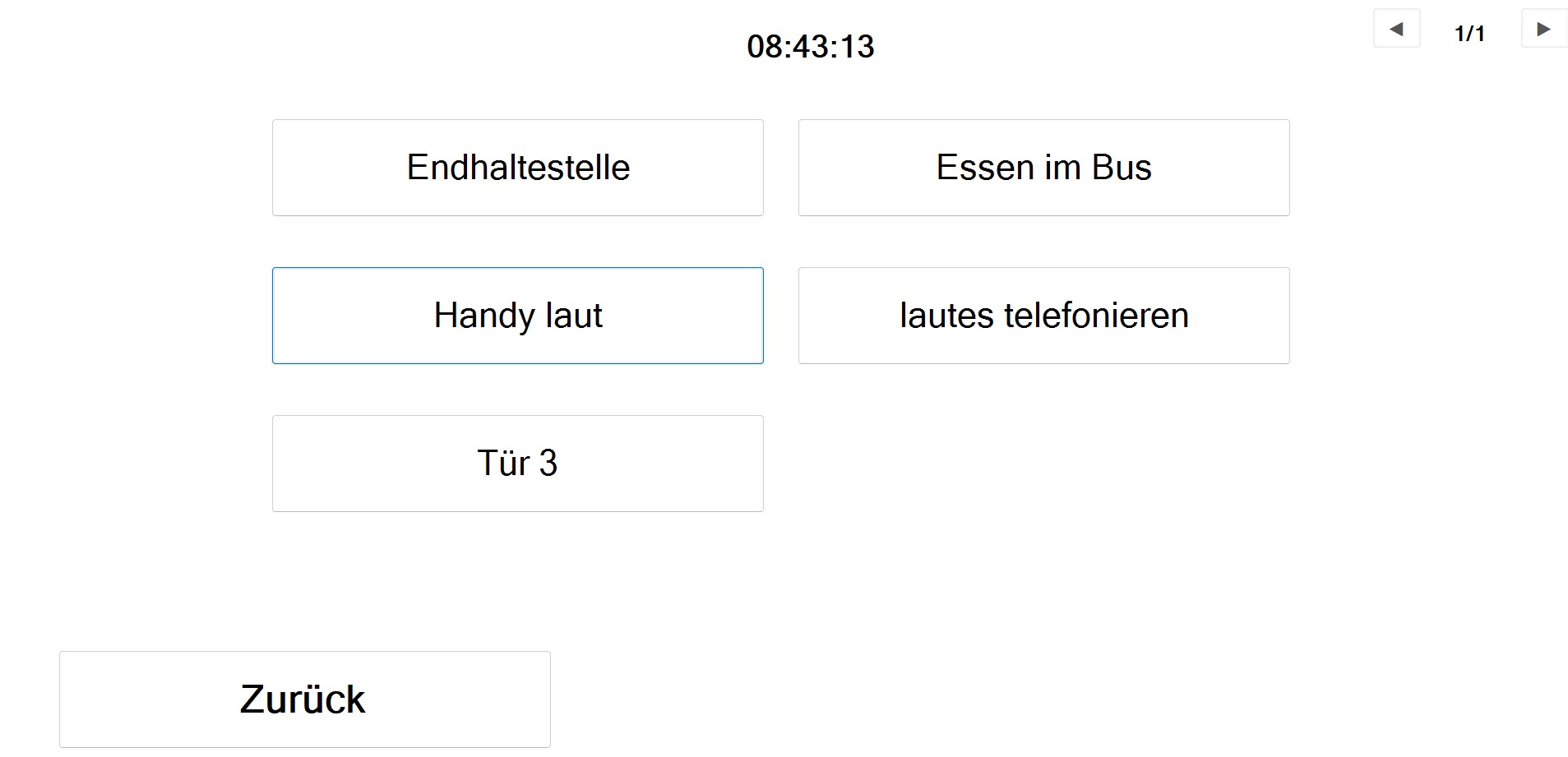 FSD Bordtechnik – Sonderansagen